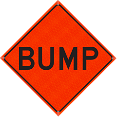 Plasticade R36Di-Mo-Pp-W8-1 36" X 36" Bump Roll-Up Sign, High Performance Marathon
