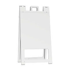 Plasticade 145-W Squarecade 45 Sign Stand/Barricade, White