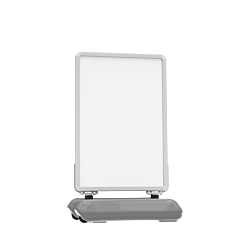 Plasticade 1866 Wind Sign Ii Snap Frame, Silver Frame, Gray Base,