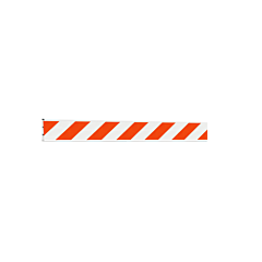 Plasticade 208-Eg 8' I-Beam Style Board, White, Engineer Grade Striped Sheeting