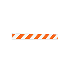 Plasticade 210-Hi-P 10' I-Beam Style Board, White, High Intensity Prismatic Striped Sheeting