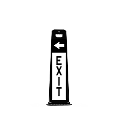 Plasticade 4100-Bk-Park1 Gemstone Valet Sign, Exit Sign And Arrow On Two Sides (Left Arrow On One Side And Right Arrow On The Other Side)