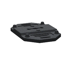 Plasticade 430-Rb-28 Base For Crosscade Vertical Panel, Black