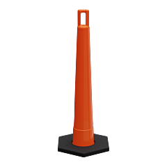 Plasticade 510-O-Rb16 Watchtower Stacker Cone With Base, Orange