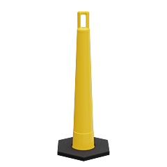 Plasticade 510-Y-Rb16 Watchtower Stacker Cone With Base, Yellow