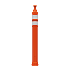 Plasticade 7442-Ld-O-3-Hip-Ww 42" Grip Top Delineator, Orange, High Intensity Prismatic