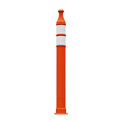 Plasticade 7442-Ld-O-4-Eg-Ww 42" Grip Top Delineator, Orange, Engineer Grade Sheeting