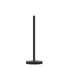 Plasticade 800-Rb-30-60Bkpk-Kit Portable Post Rubber Base Sign Stand, 30 Lbs. 60"L Post, Black Post/Black Base