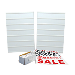 Plasticade 8410 Message Board Kit For Plasticade Sign Stands, White