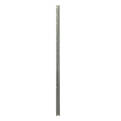 Plasticade 8607 Type Iii Barricade Parts, Gray, 63" Angle Iron Upright, 10 Gauge, Galvanized