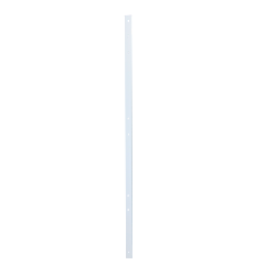 Plasticade 8663 Type Iii Barricade Parts, White, 63" Power Post™ Plastic Post, Holes Drilled For Type Iii Boards And Flashing Light