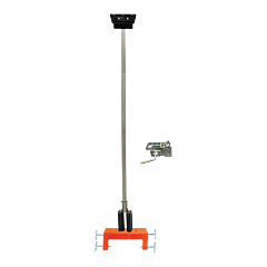 Plasticade Bc-12-Fb-Kit Barrier Mount Sign Support For Rigid And Roll-Up Signs, Orange