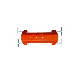 Plasticade Bc-15-1Pk Barrier Mount Sign Support For Rigid And Roll-Up Signs, Orange
