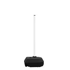 Plasticade Rb24Bk-60Pk-Kit Rock-It 24 With 60"L Post, Black Base/White Post