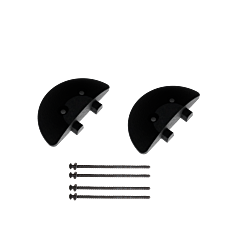 Plasticade Sbecn-Sasphalt-2Pk Speed Bump End Cap For Asphalt 2 Pack, Black
