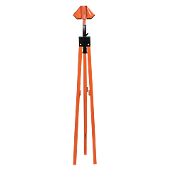 Plasticade Ss105 Tripod Sign Stand, Orange