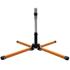 Plasticade Ss300 Compact Springless Signs Stand For Roll-Up Signs, Orange