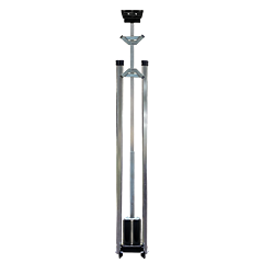 Plasticade Ss621A Heavy Duty Tall Double Spring Stand For Rigid .080 Aluminum Signs, Gray