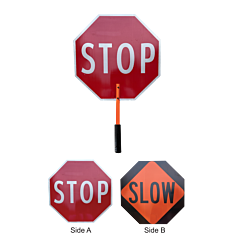 Plasticade Ssp-18Abseg-Fmh Stop/Slow Paddle, Engineer Grade Sheeting
