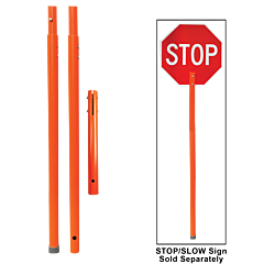 Plasticade Ssp-Pvc-72-Kit-3Pc Elite Pvc Flagger Pole & Paddle, Orange