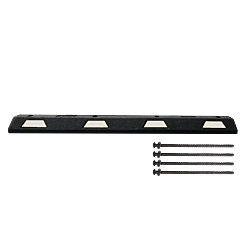 Plasticade Stn-6Wasphalt Parking Stop 6' For Asphalt, Black