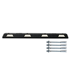 Plasticade Stn-6Wconcrete Parking Stop 6' Concrete, Black