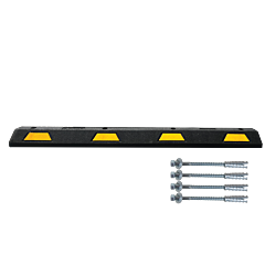 Plasticade Stn-6Yconcrete Parking Stop 6' Concrete, Black