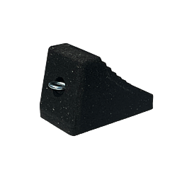 Plasticade W97-E Wheel Chock With Eyebolt, Black