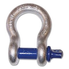 Peerless 8058903 Screw Pin Anchor Shackle, 1 In Dia, Alloy Steel, 25000 Lbs