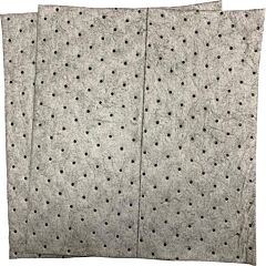 Fytertech Db75 Spilfyter Single-Ply Sorbent Pads, Heavy Weight, 16" X 18", Gray, 100 Per Pack