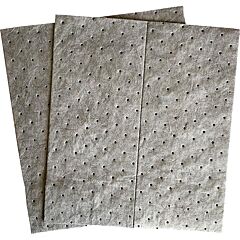 Fytertech Sfg75 Spilfyter Streetfyter® Sorbent Pads, Heavy Weight, 16" X 18", Gray, 100 Per Pack