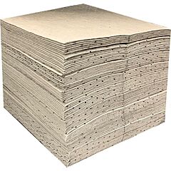 Fytertech U3Ph100 Essentials Universal 3-Ply Sorbent Pads, Heavy Weight, 15" X 18", Gray, 100 Per Pack