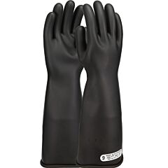 Novax 150-1-16/7 Class 1 Rubber Insulating Gloves With Straight Cuff - 16", Black, Size 7