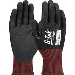 G-Tek 16-369/Xxxl A6 Cut Resistant Gloves, Foam Nitrile, Polykor, Black, Size 3X-Large