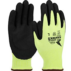 Boss 1Cf7007Nxs Seamless Knit Polykor Blended Gloves With Foam Padded Palm And Micro Surface Coated Palm & Fingers, Yellow, Size X-Small