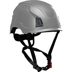 Traverse 280-Hp1490Rv-09 Vented, Type I Climbing Style Helmet, Abs Shell, Eps Foam Impact Liner, Wheel Ratchet Adjustment, With 4-Point Chin Strap, Gray