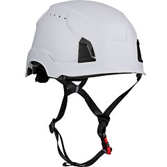 Traverse 280-Hp1491Rv-01 Vented, Type 2 Climbing Style Helmet, Non-Mips, Abs Shell, Eps Liner, Hdpe Suspension, Wheel Ratchet Adjustment, With 4-Point Chin Strap, White