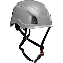 Traverse 280-Hp1491Rv-09 Vented, Type 2 Climbing Style Helmet, Non-Mips, Abs Shell, Eps Liner, Hdpe Suspension, Wheel Ratchet Adjustment, With 4-Point Chin Strap, Gray