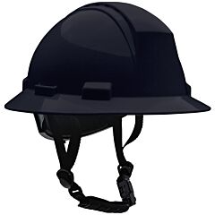 Dynamic 280-Hp642Rv-Ch-11 Type Ii Full Brim Safety Helmet, 4-Point Suspension, Ratchet Adjustment Vented, With 4-Point Chinstrap, Black