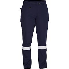 Bisley 318W6368T-Nv/14T Women'S Navy Industrial Taped Cargo Pant, Navy, Size 14T