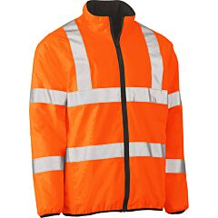 Bisley 333M6350H-Or/4Xl Class 3 Reversible Puffer Jacket, Orange, Size 4X-Large