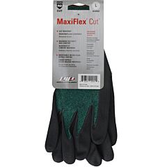 Maxiflex® Cut™ 34-8743T/S Seamless Knit Gloves, Nitrile Coated Palm & Fingers, Tagged, Size Small