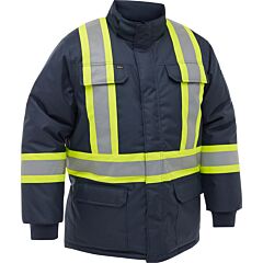Bisley 341M6460H-Nv/L Ansi Type O Class 1 Extreme Cold Jacket, Navy, Size Large