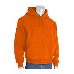 Pip 385-Frzh-Or/4X Ar/Fr Fleece Zip Hoodie, Orange, Size 4X-Large
