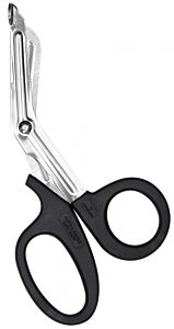 First Aid Only 90509 7" Stainless Steel Bandage Shears Black Handle
