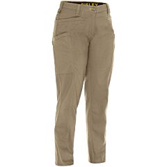 Bisley 411W6150-Tn-18S Women'S Stretch Ripstop Vented Work Pants With X-Airflow™ Ventilation, Tan, Size 18S