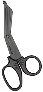 First Aid Only 90517 5.75" Stainless Steel Bandage Shears Black Handle/Black Blades