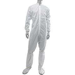 Uniform Technology Cc1245-68Wh-4Xl Maxima Esd Iso 4 (Class 10) Cleanroom Esd Coverall, White, Size 4X-Large
