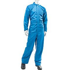 Uniform Technology Ccn44-62Rb-L Auto Grid Cleanroom Paint/Powder Coating Coverall, Royal, Size Large