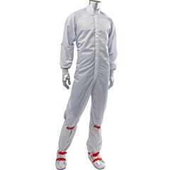 Uniform Technology Ccrcs-88Wh-Xs Disctek 5.0 Iso 6 (Class 1000) Cleanroom Coverall, White, Size X-Small